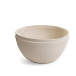 Ridged Paper Mache Bowl