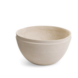 Ridged Paper Mache Bowl