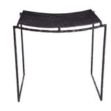 Hammered Iron Accent Stool
