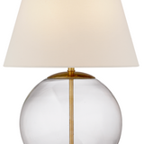 Clear Glass Spherical Table Lamp