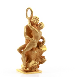 After Rodin Cast Yellow Gold Figural Pendant