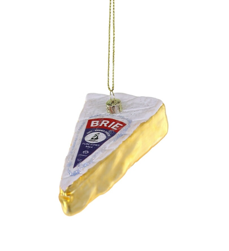 This wedge of brie ornament is ideal for any cheese lover's tree