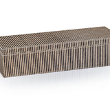 Stripe Brown Hide Box