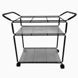 Mathieu Mategot Style Metal Bar Cart