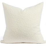 Ivory Wool Boucle Pillow