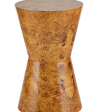 Blonde Burl wood Accent Table