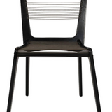 Pair of Cord Chairs by Jacques Guillon