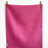 Pink Linen Tea Towel