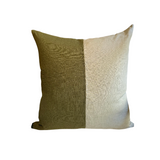 Green Stripe Linen Pillow