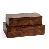 Chevron Wood Box