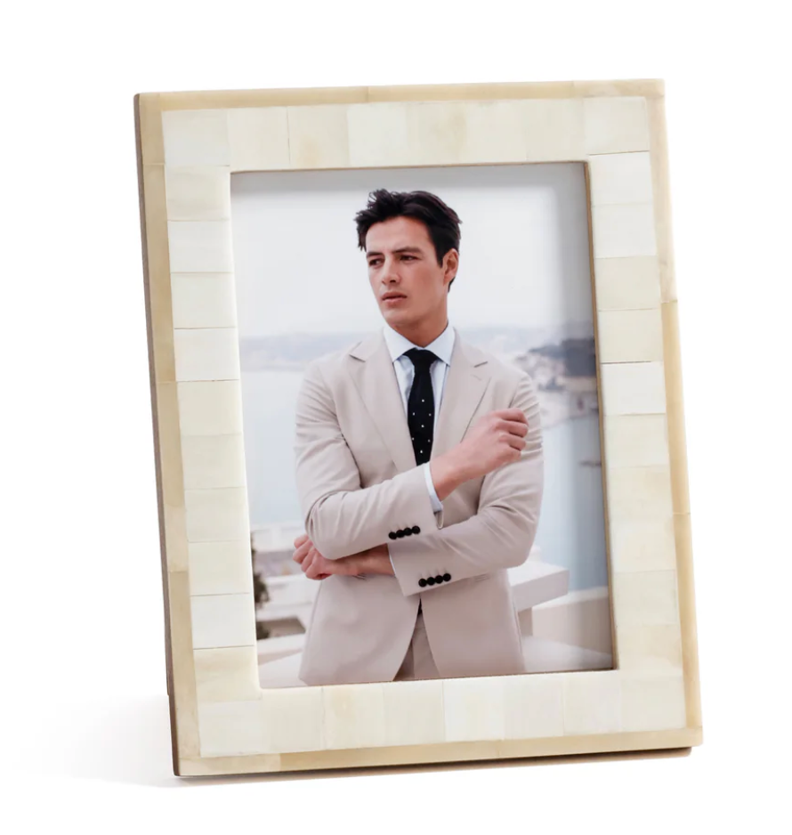 Natural and Bleached White Bone Photo Frame
