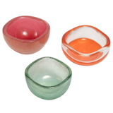 VENINI COLOURED GLASS SMALL BOWLS