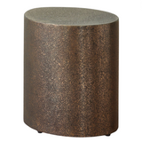 Textured Drum Side Table