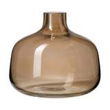 Toasted Coconut Glass Bud Vase