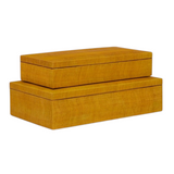 Mustard Woven Boxes