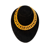 NAPIER signed vintage gold tone chain necklace