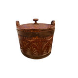20th C. Carved Round Box