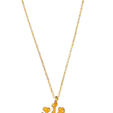 "Larin" Gold Cluster Pendant Necklace