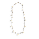 Mother of Pearl Disc Chain Necklace