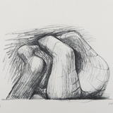 Henry Moore " Two Forms" Lithograph