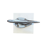 Mounted Vintage Teardrop Boat Cleats