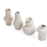 This Set of 4 Papier Mâché Vase organic-shaped vase is a unique and beautiful addition to your home decor.&nbsp;
