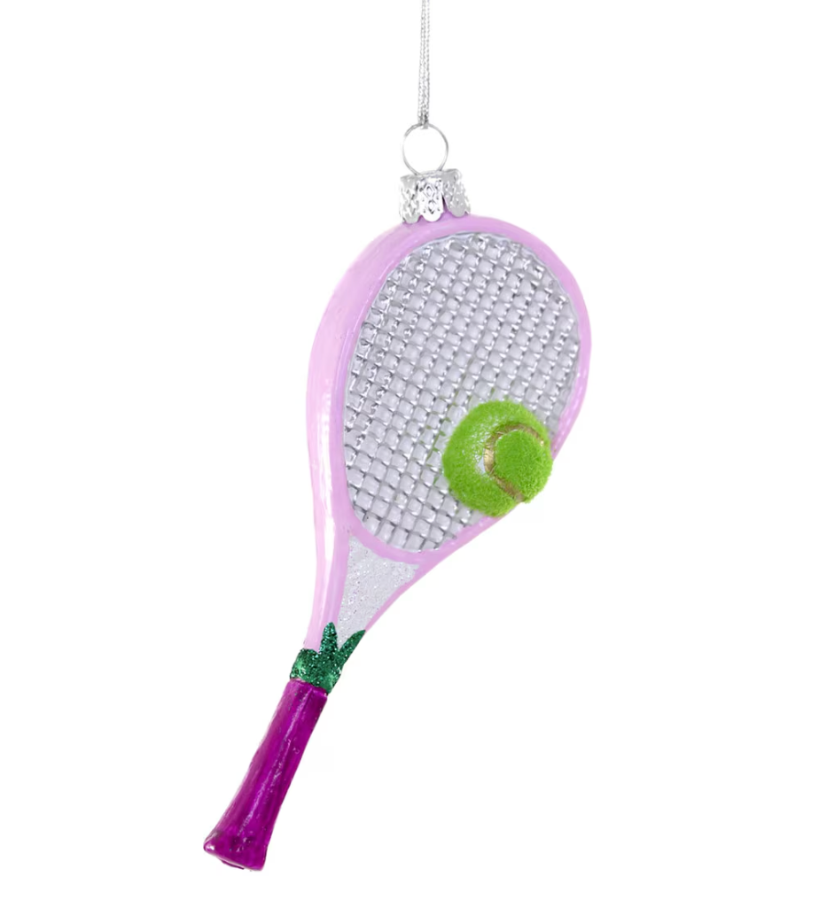 This Tennis Racquet ornament is ideal for any tennis player's&nbsp;tree