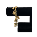 French Gold Tone Charm Bracelet