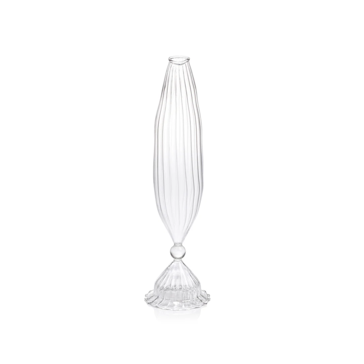 Rippled Glass Vases