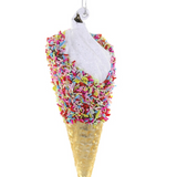 This Sprinkles Ice Cream is ideal for any foodie's tree

Material: Glass&nbsp;

LENGTH: 2"L
WIDTH: 2"W
HEIGHT: 5.25"H