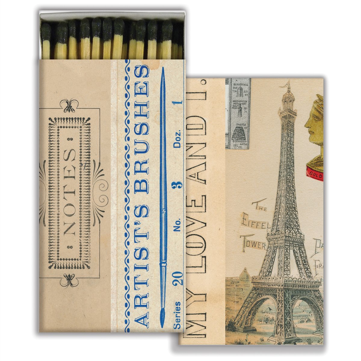 John Derian Artist Notes-Green Matchboxes