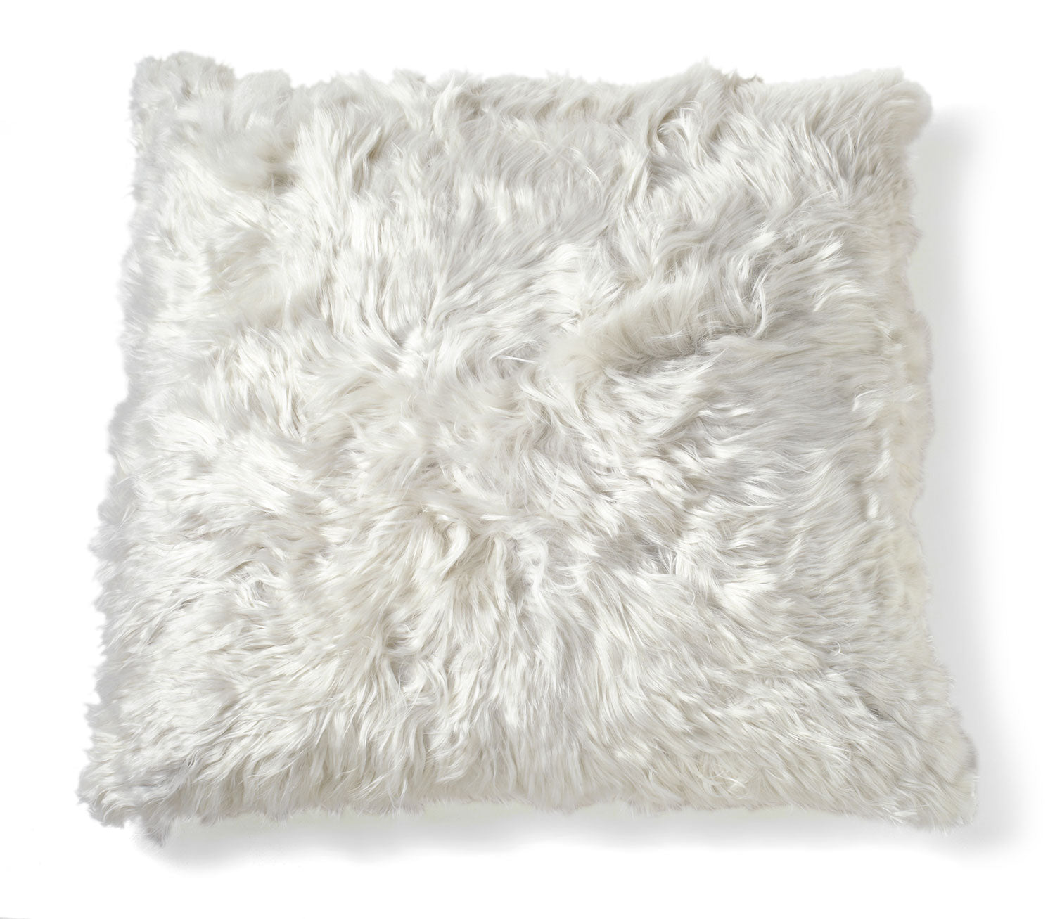 Square Ivory Alpaca Pillow