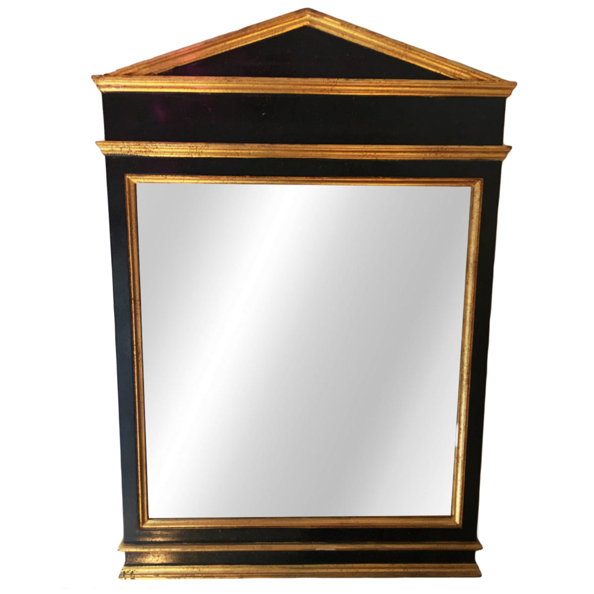 Black and Gold Painted Mirror