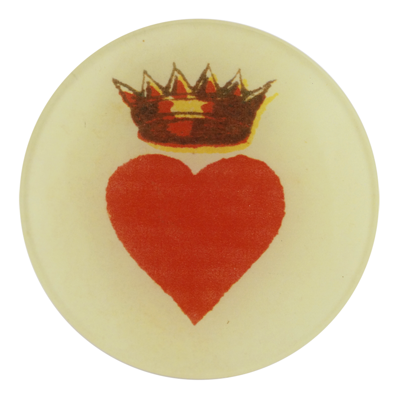 John Derian Crowned Heart Plate