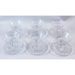 Set of six Waterford Crystal sherbert glasses with stands ideal for entertaining and would also make a lovely wedding gift. 