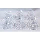 Set of six Waterford Crystal sherbert glasses with stands ideal for entertaining and would also make a lovely wedding gift. 