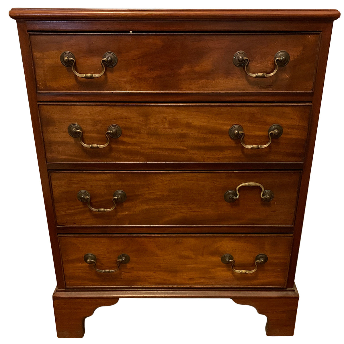 English Four Drawer Mahogany Chest Of Drawers