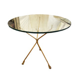 Glass top Gold bagues style table