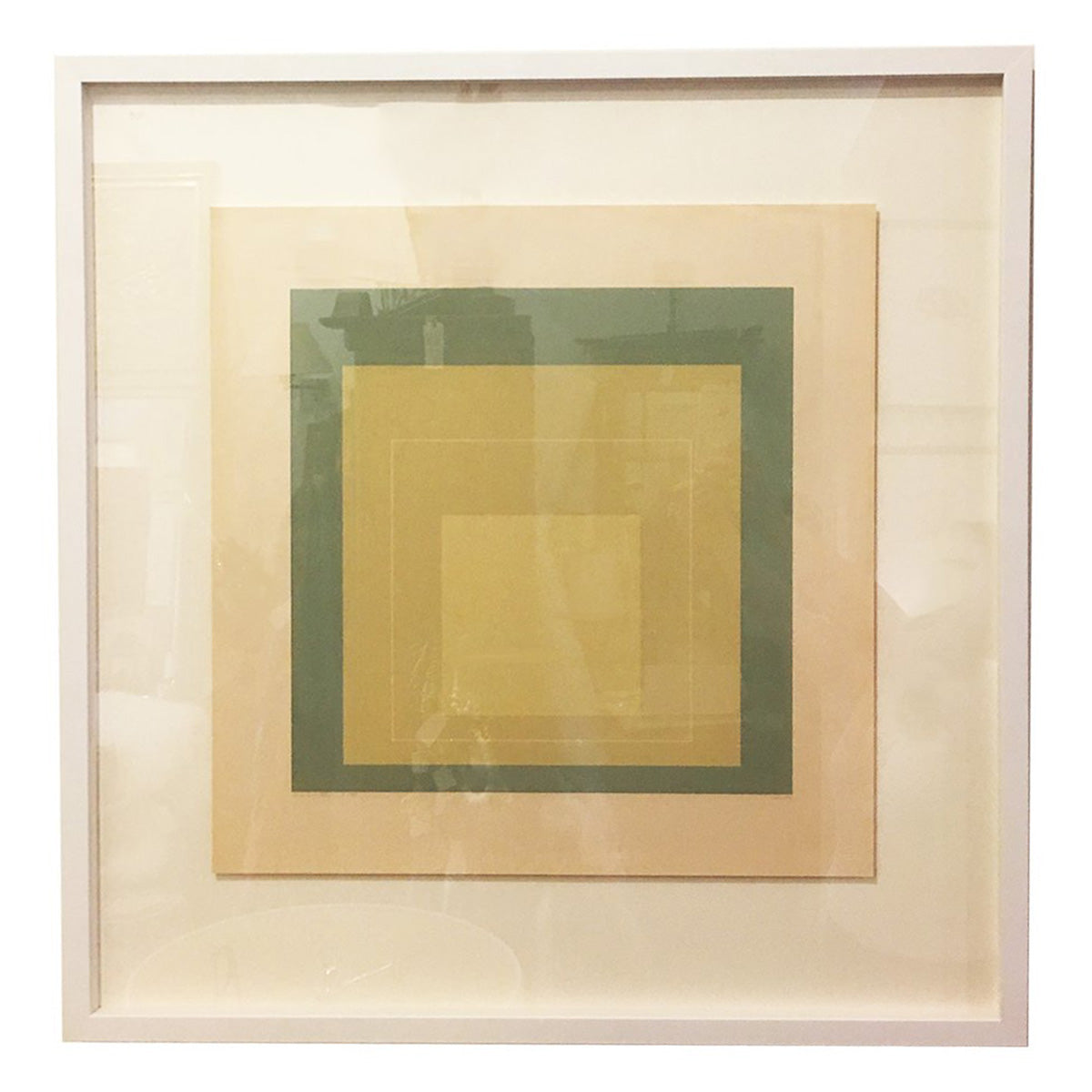 Josef Albers Lithograph "White Line Squares VII"