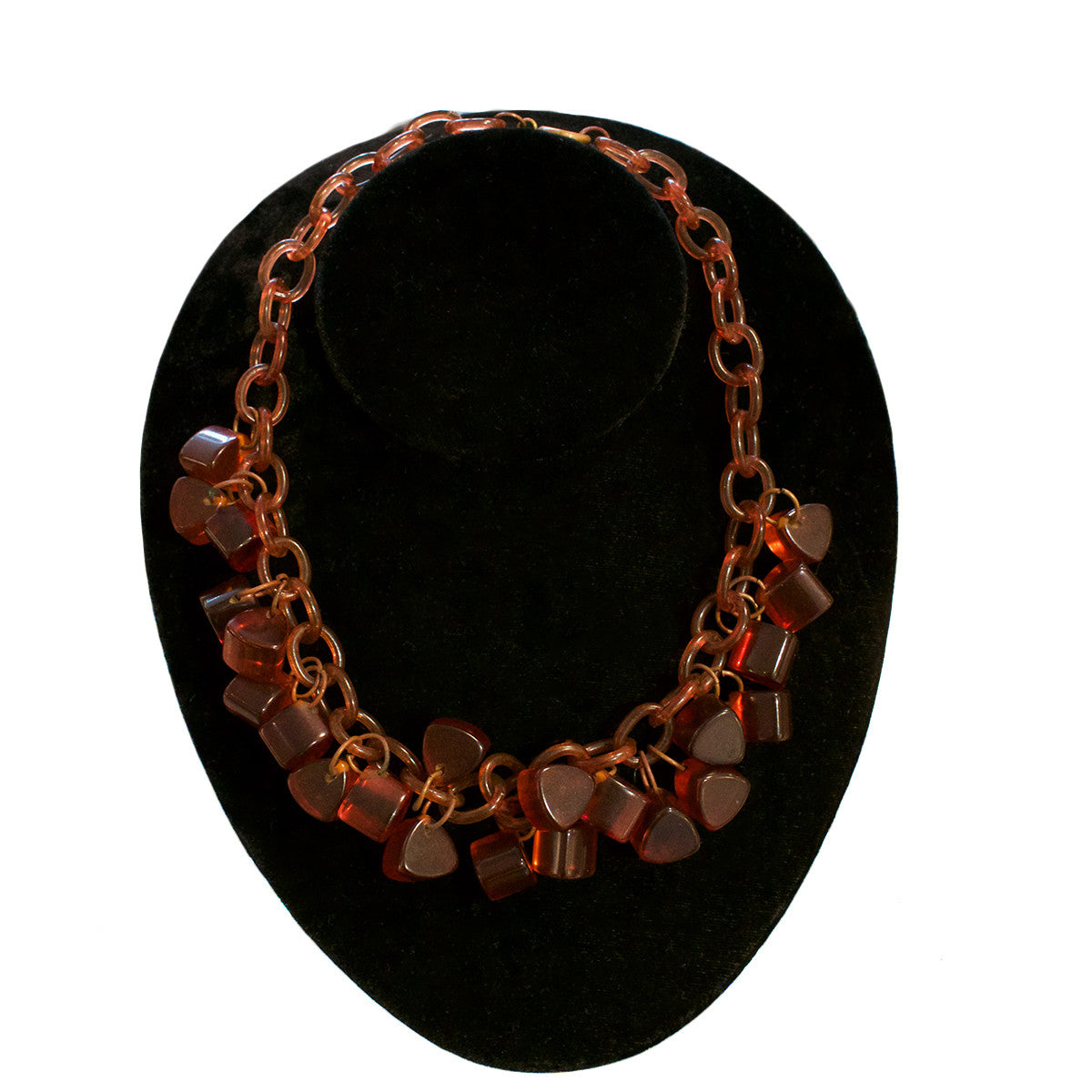Bakelite dangle necklace circa 1930s