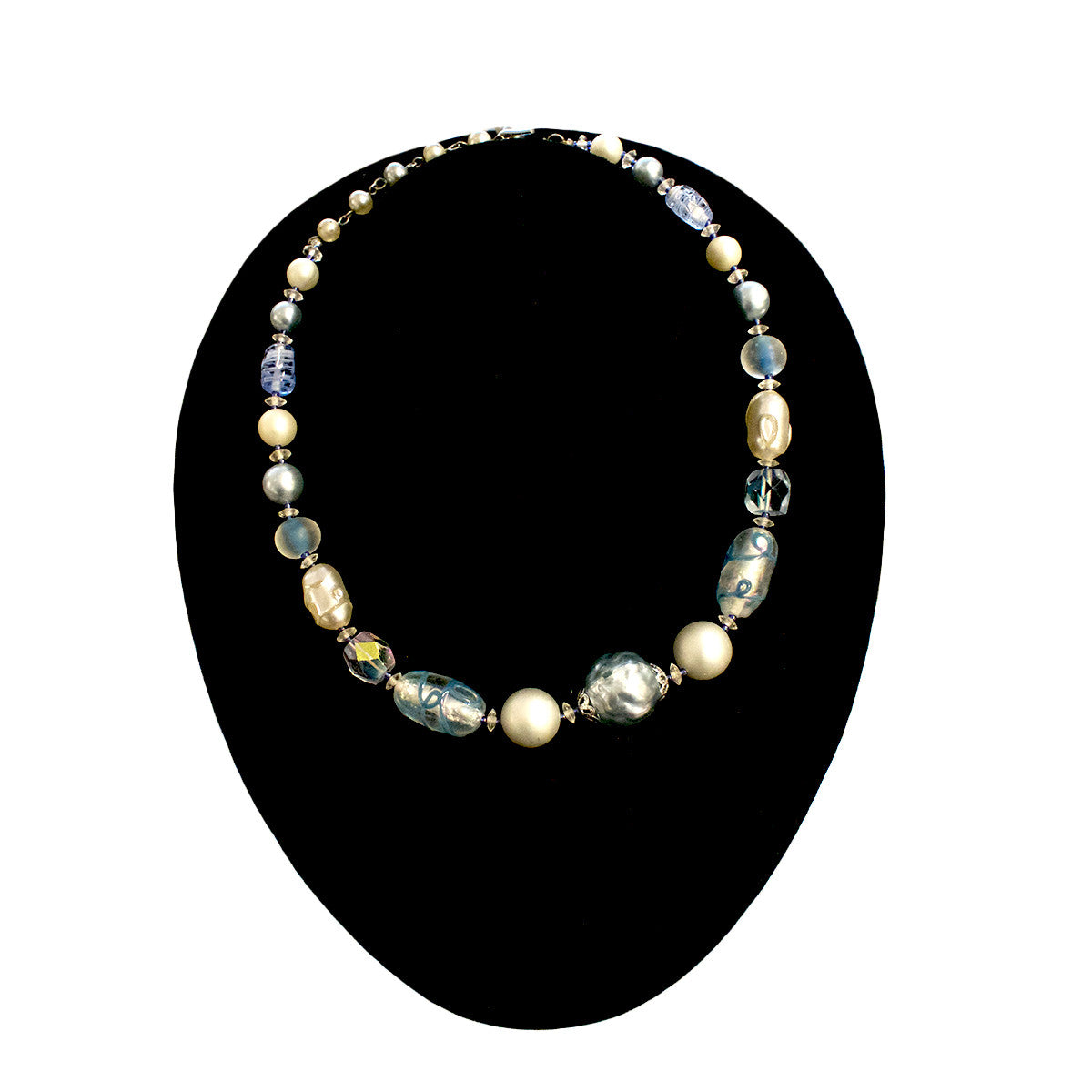 Vintage venetian glass bead necklace.