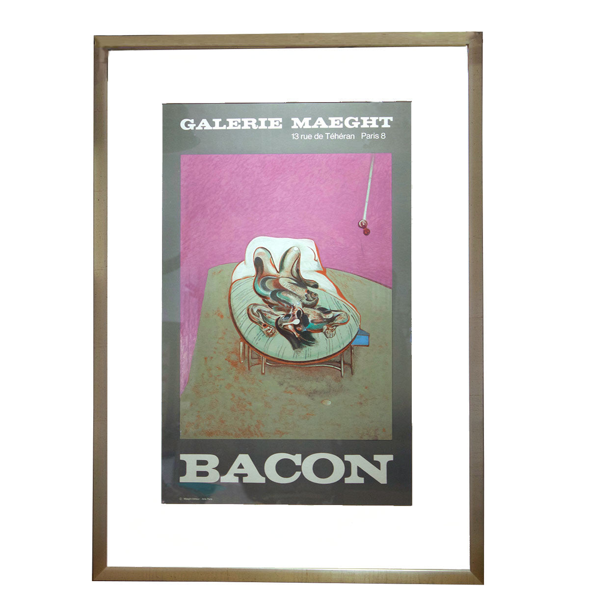 Framed Francis Bacon Gallery Maeght Off-Set Lithograph Poster