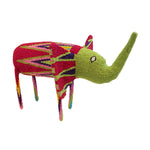 Beaded elephant handcrafted by female artisans in Africa. These joyful sculptures add whimsy and colour to any room.