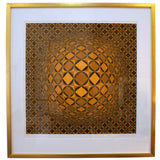 Framed Victor Vasarely Optical Art Lithograph
